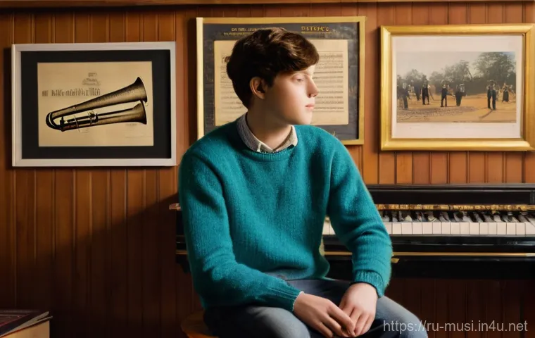 트럼펫과 트롬본 차이 - **A Curious Musician's Choice:** A young person, around 16 years old, with a thoughtful expression, ...